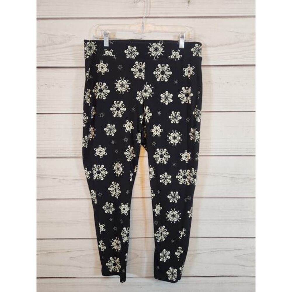 Torrid Women's Black Halloween Skull Stretch High Rise‎ Ankle Leggings Size 2X